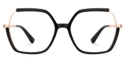 Alexia Black Square Glasses1