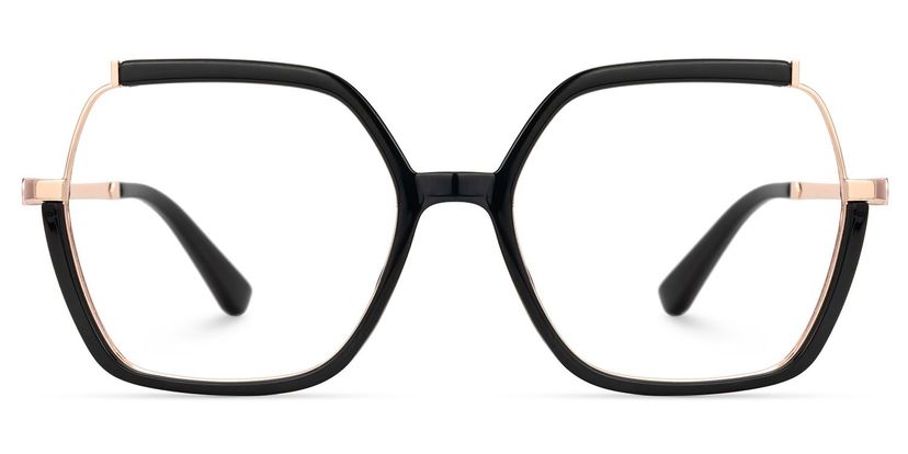 Alexia Black Square Glasses