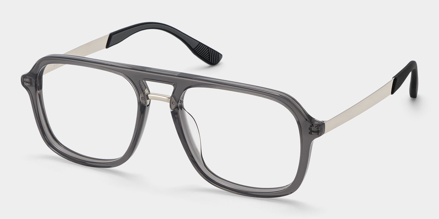 Ryder Black Aviator Mixed Frame Glasses for unisex | ZEELOOL3