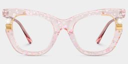 Pearl Pink Cat eye Glasses2