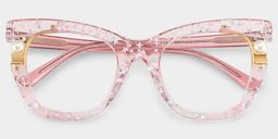 Pearl Pink Cat eye Glasses3