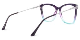 Krystle Purple-Blue Square Glasses4