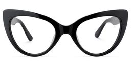 Claudette Black Cat eye Glasses0