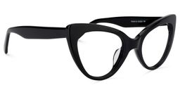Claudette Black Cat eye Glasses2