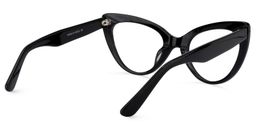 Claudette Black Cat eye Glasses4