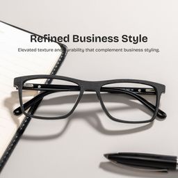 Daniel Black Rectangle Glasses0