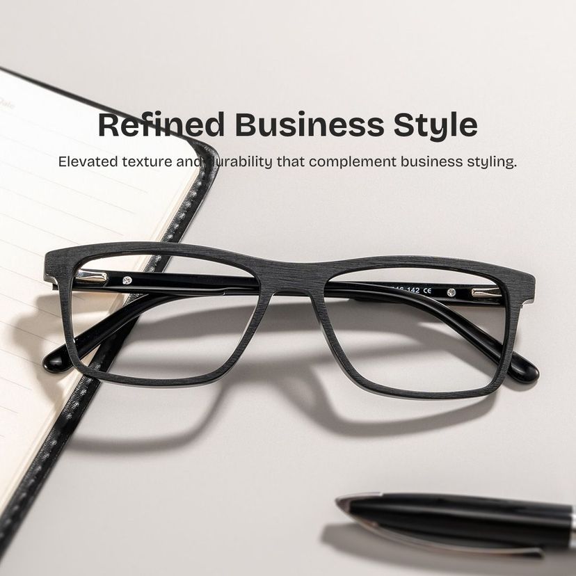Daniel Black Rectangle Glasses