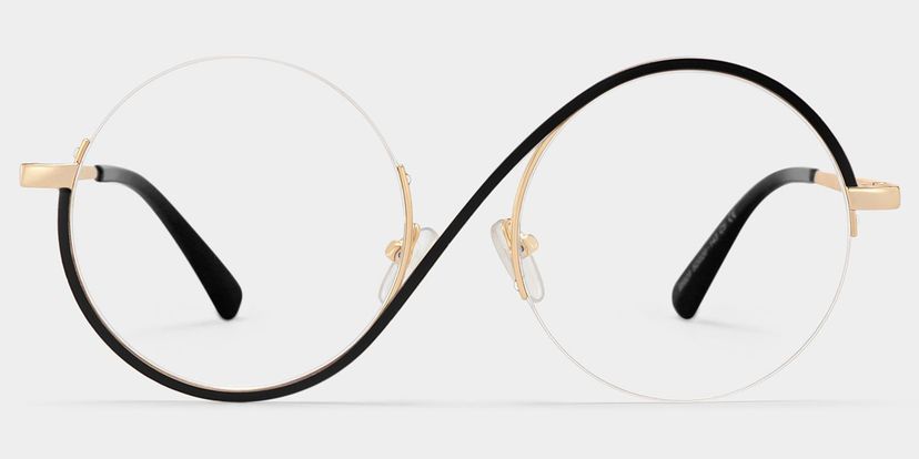 Flozif Black Round Glasses