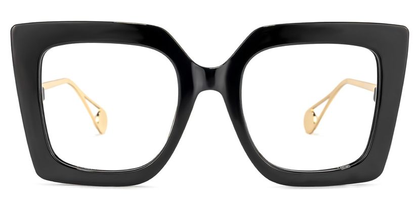 Qatar Black Square Glasses