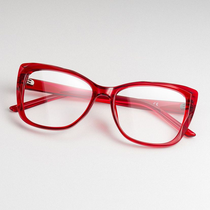 Farris Red Cat eye Glasses