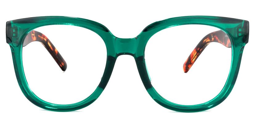 Harrell Dark-Green Square Glasses