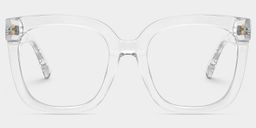 Ebony Clear Square Glasses1