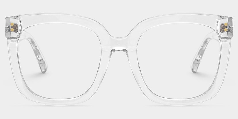 Ebony Clear Square Glasses