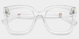 Ebony Clear Square Glasses2