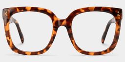 Ebony Tortoise Square Glasses1