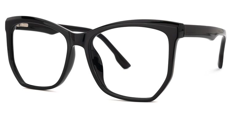 Libby Black Geometric Glasses