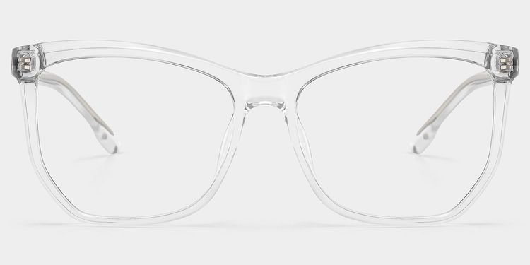 Libby Clear Geometric Glasses