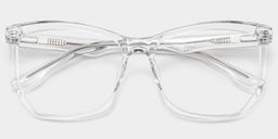 Libby Clear Geometric Glasses1