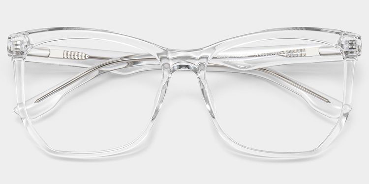 Libby Clear Geometric Glasses