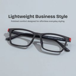Cheche Black Rectangle Glasses0