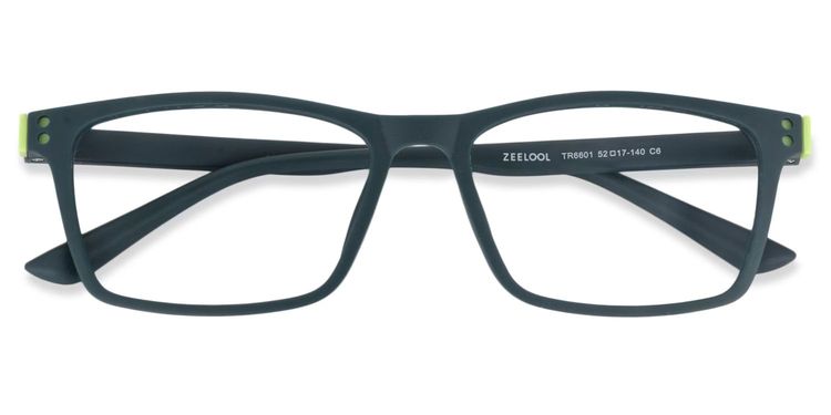 Cheche Dark-Green Rectangle Glasses
