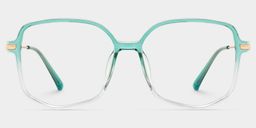 Payton Green Geometric Glasses1