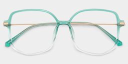 Payton Green Geometric Glasses2