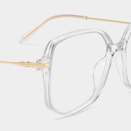 Payton Clear Geometric Glasses4