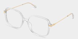 Payton Clear Geometric Glasses2
