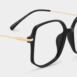 Payton Black Geometric Glasses4