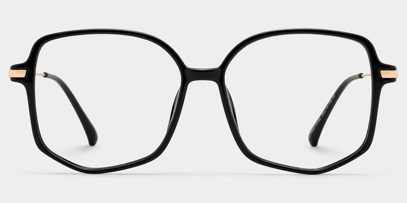 Payton Black Geometric Glasses