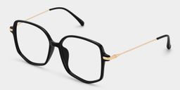 Payton Black Geometric Glasses2