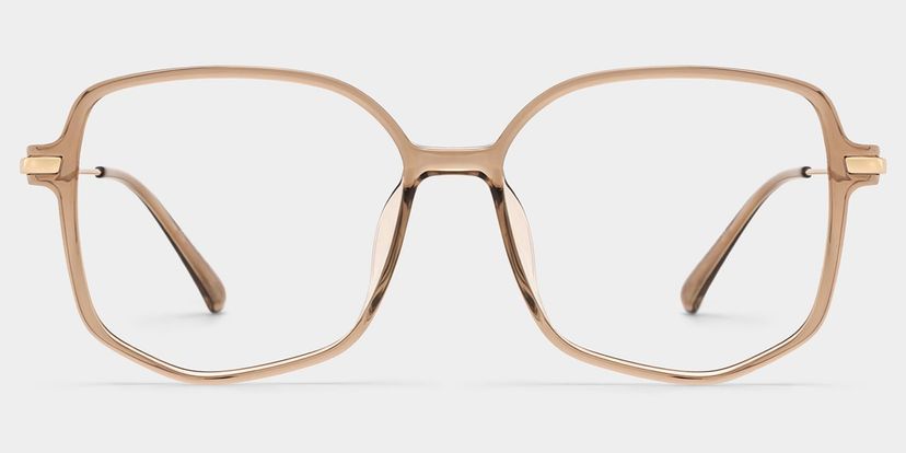 Payton Beige Geometric Glasses