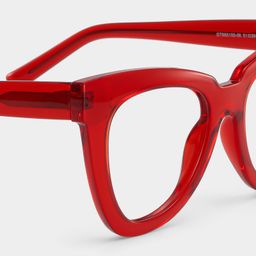 Yaser Red Cat eye Glasses5