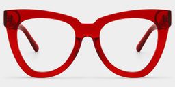 Yaser Red Cat eye Glasses1