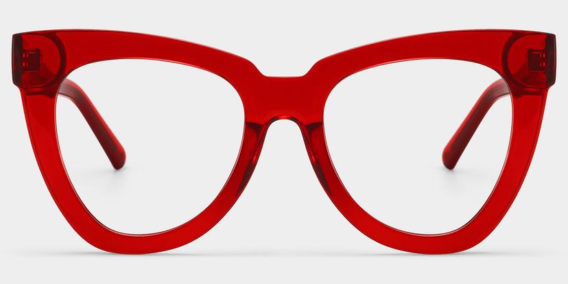 Yaser Red Cat eye Glasses