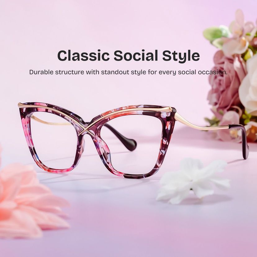 Winston Floral Butterfly Glasses