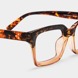 Grover Tortoise Rectangle Glasses4