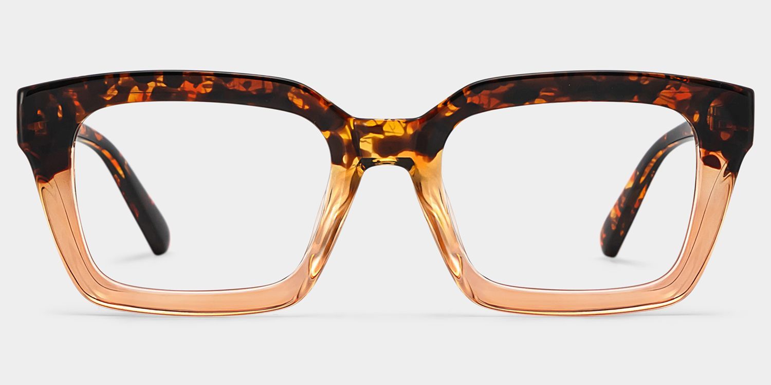 Grover Rectangle Tortoise Eyeglasses and Glasses Frames0