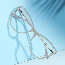 Yomary Khaki Cat eye Glasses0