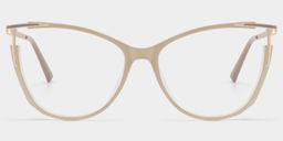 Yomary Khaki Cat eye Glasses1