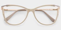 Yomary Khaki Cat eye Glasses2