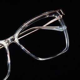 Krystle Clear Square Glasses1