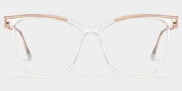 Krystle Clear Square Glasses3