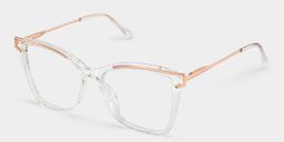 Krystle Clear Square Glasses5