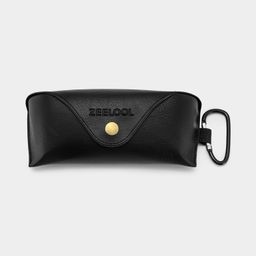 High-Quality Black Leather Eyeglass Case0