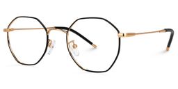 Reyes Black Geometric Glasses1