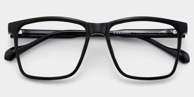 Burgos Black Square Glasses