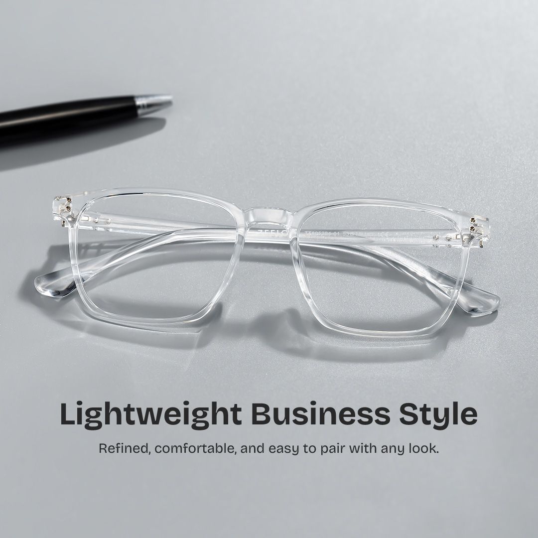 Martinez Square Clear Glasses | Zeelool Glasses0