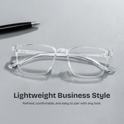 Martinez Clear Square Glasses0
